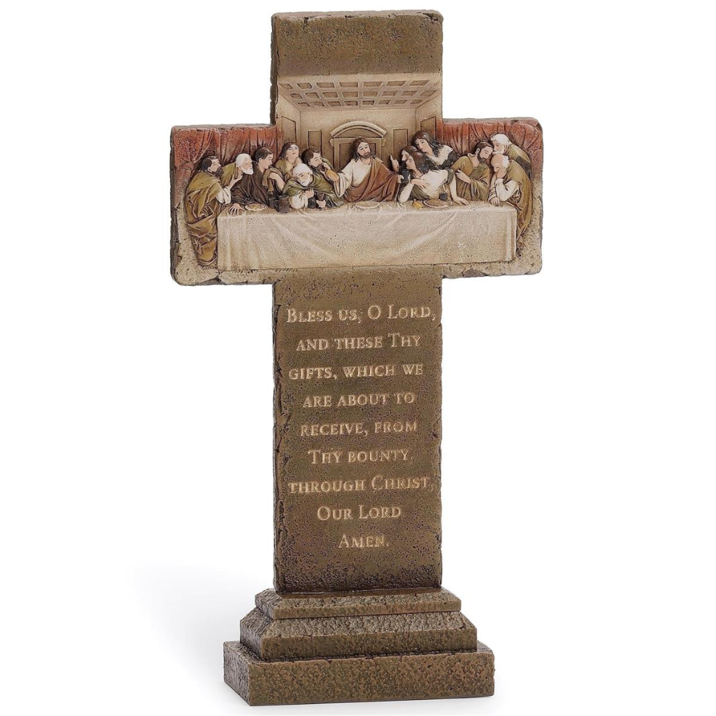Cruz de Mesa da Última Ceia - 23cm