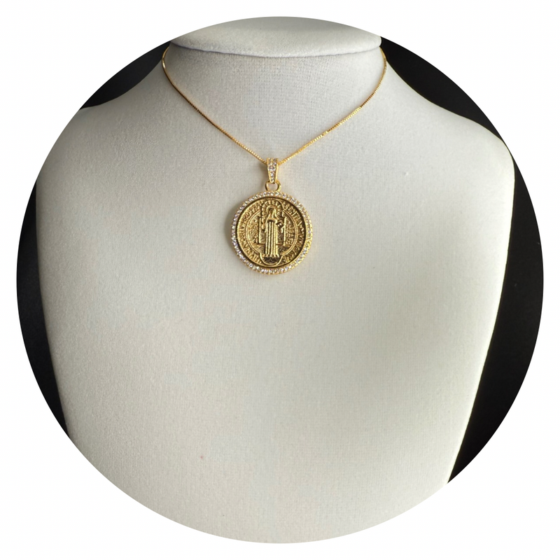 Semi-Jewelry Necklace Saint Benedict