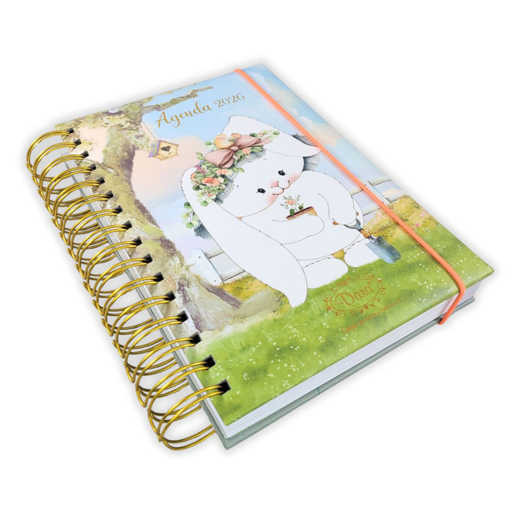 Agenda Dara 2026 Conejita y Jardín