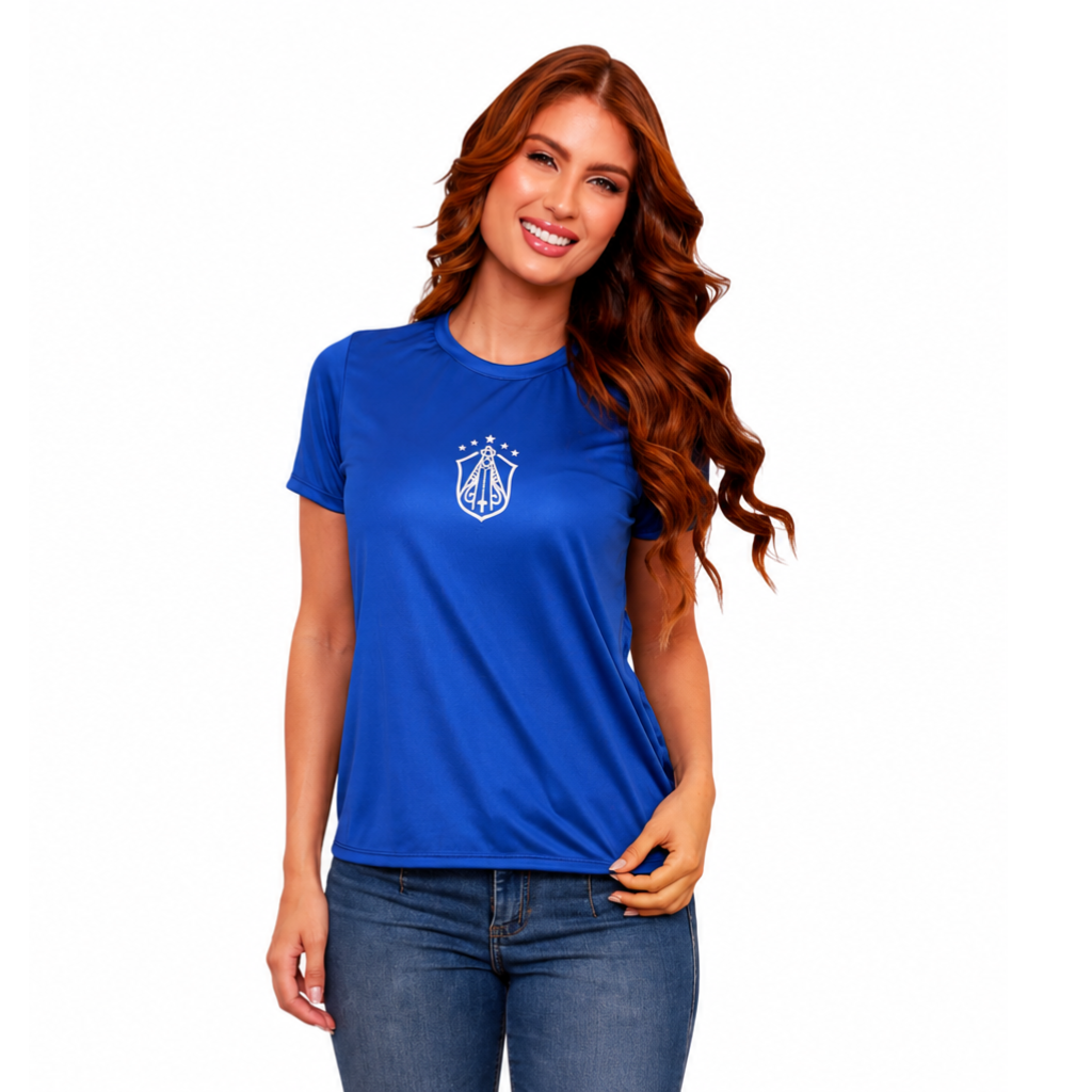 Baby Look Nossa Senhora Aparecida - Azul