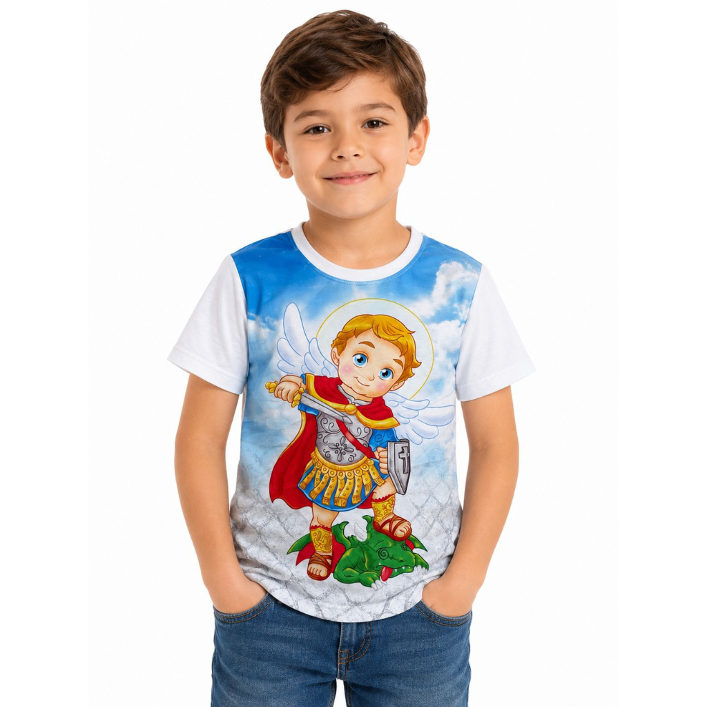 Camiseta Infantil São Miguel Arcanjo