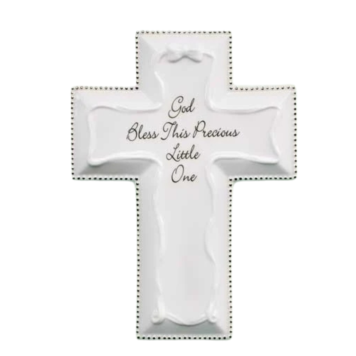 Cruz de Parede God Bless - Branco 15,2 cm