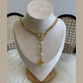 Holy Spirit Rosary Necklace – Golden Crystals