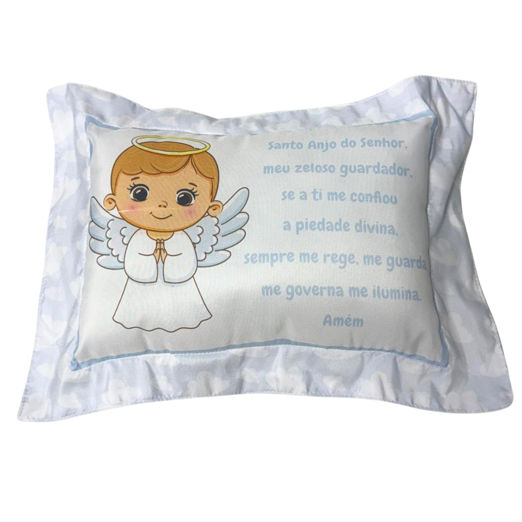 Almofada – Santo Anjo da Guarda (Azul)