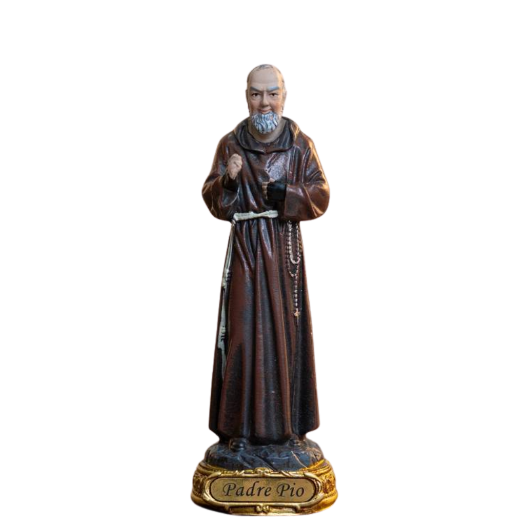 São Padre Pio 13cm Resina