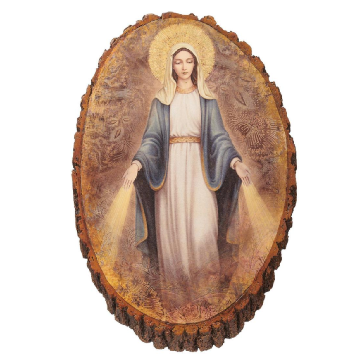 Placa de madera Nuestra Señora de las Gracias 31,1 cm