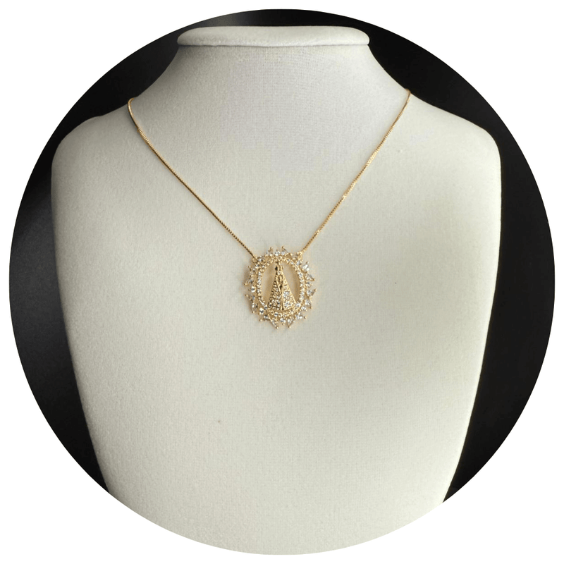 Our Lady of Aparecida Semi-Jewelry Necklace