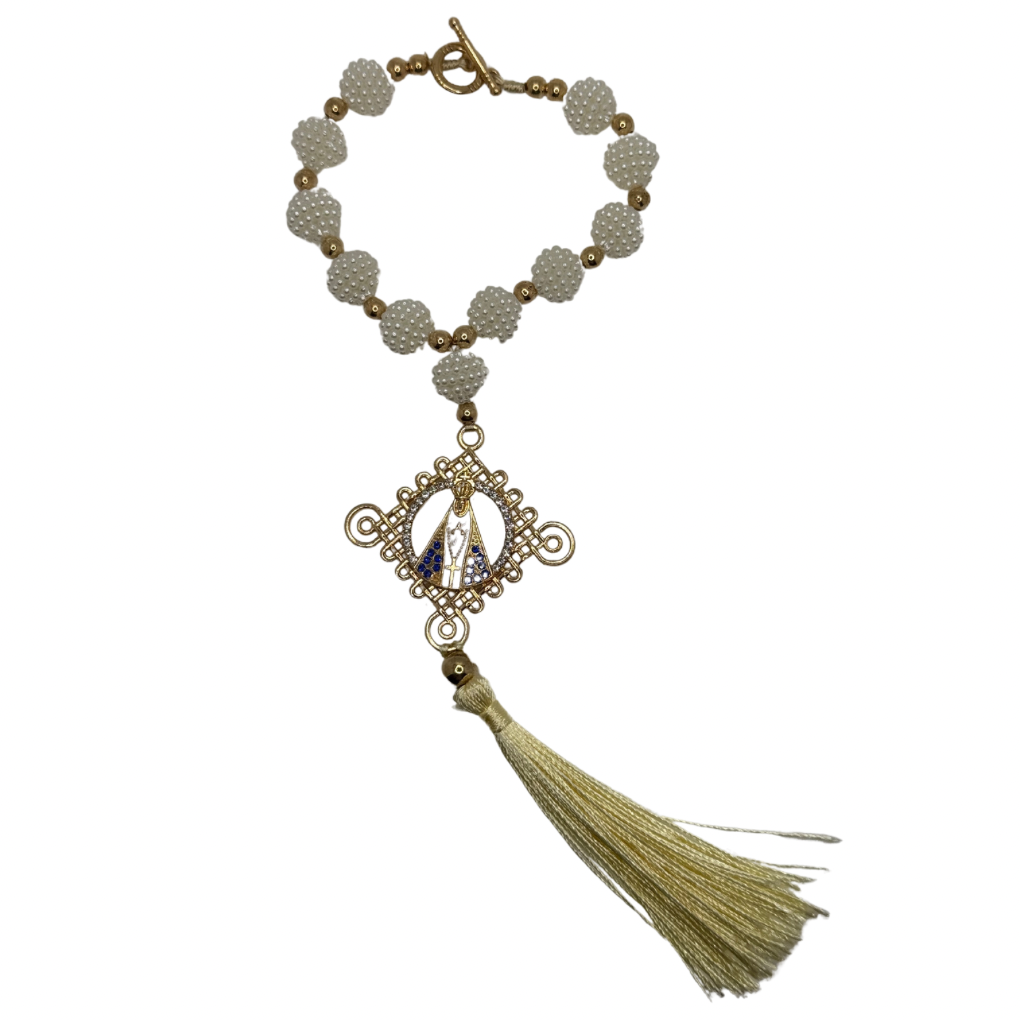 Car Stylized Pearls Our Lady of Aparecida Tenacity