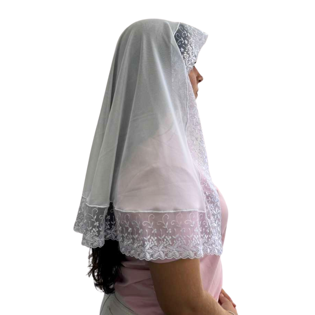 Véu Tradicional Santa Teresinha Branco
