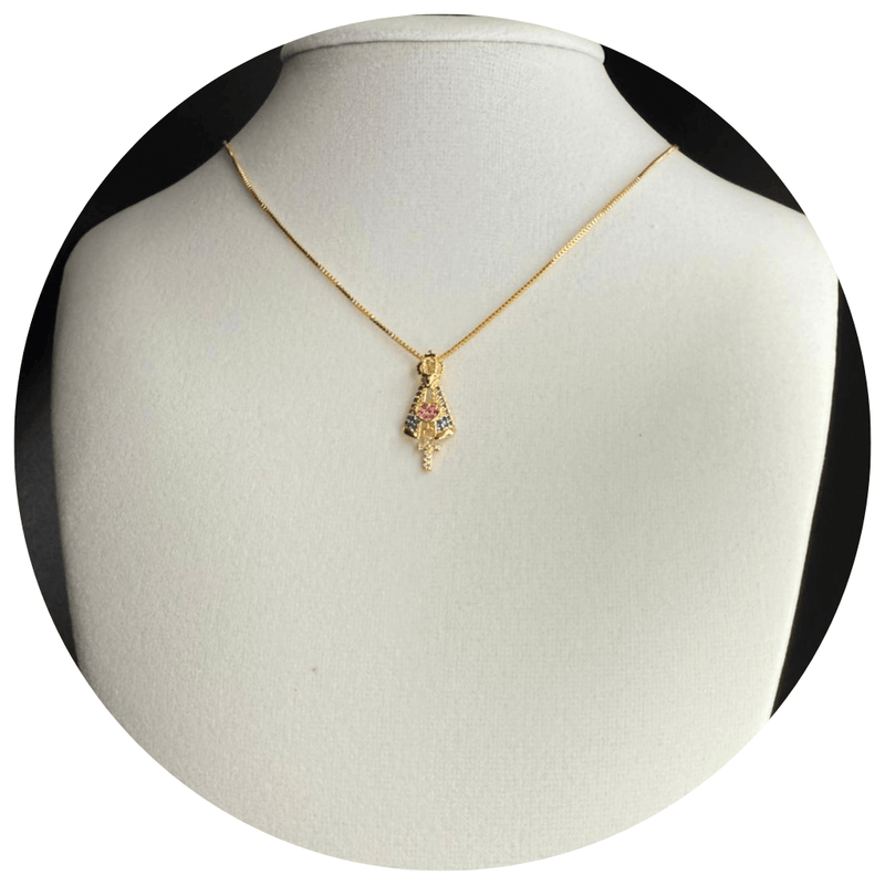 Our Lady of Aparecida Semi-Jewelry Necklace