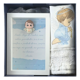 Kit Anjo da Guarda – Quadro + Toalhinha (Caixa Presenteável)