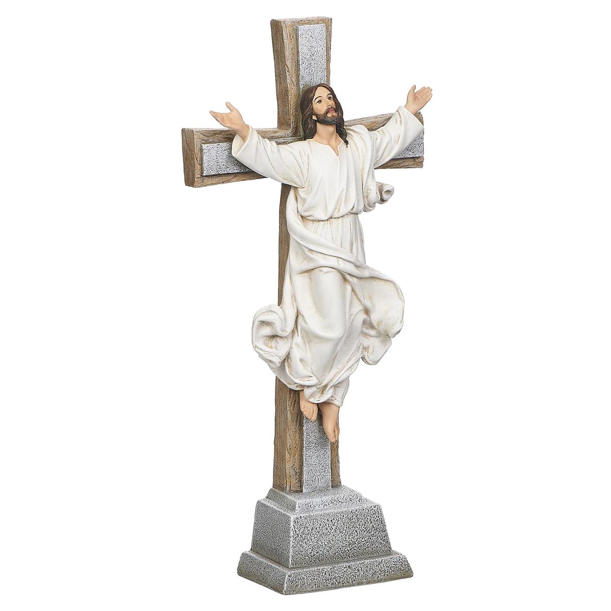 Cristo Ressuscitado na Cruz - 38cm