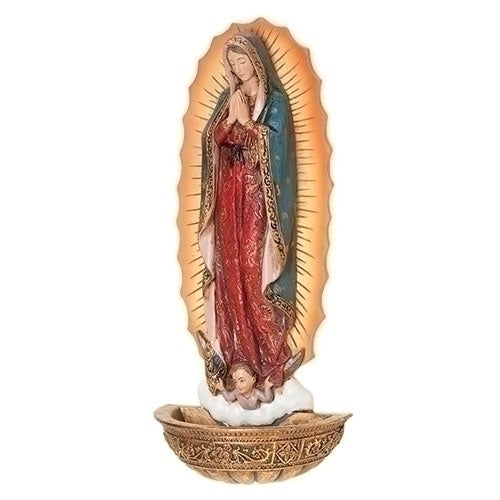Fonte de Água Benta Nossa Senhora de Guadalupe – 18 cm