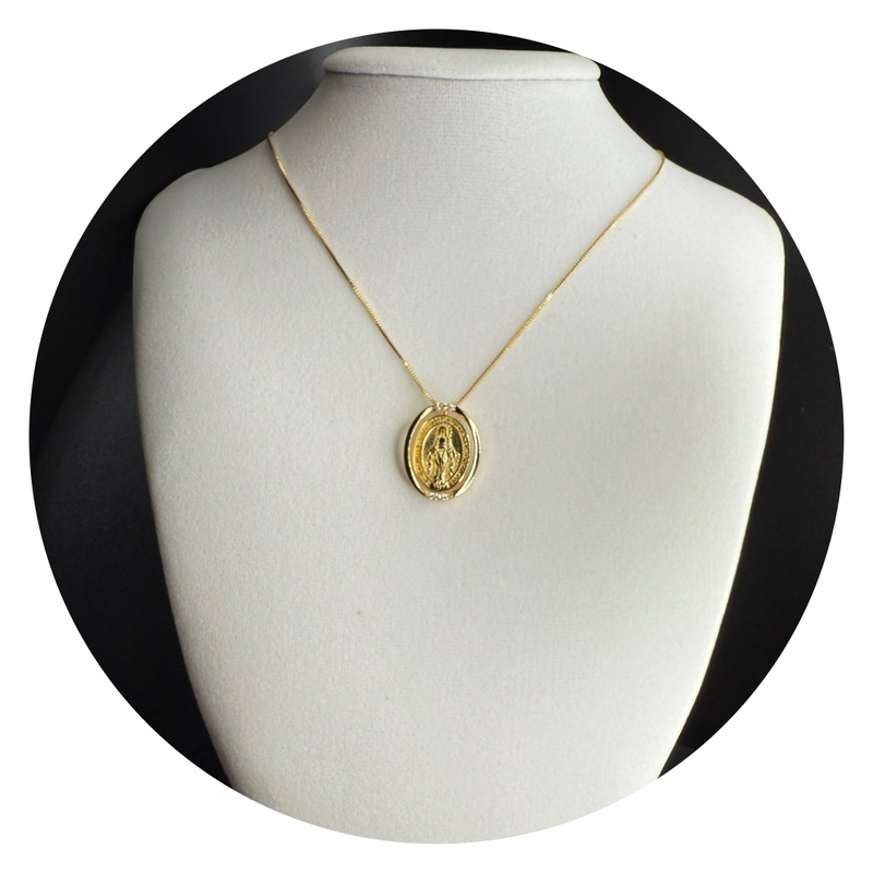 Our Lady of Grace Semi-Jewelry Necklace