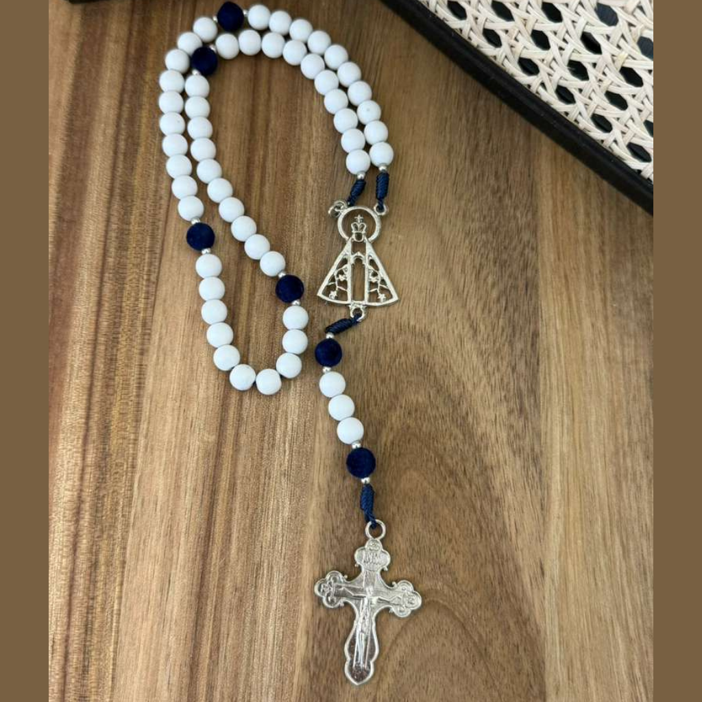 Our Lady of Aparecida Rosary – White