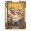 Decorative Sacred Family of the Three Hearts Frame 17 cm