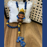 Terço Nossa Senhora Aparecida – Azul