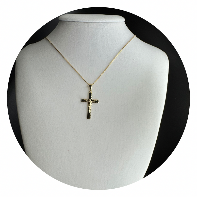 Semi-Jewelry Crucifix Necklace