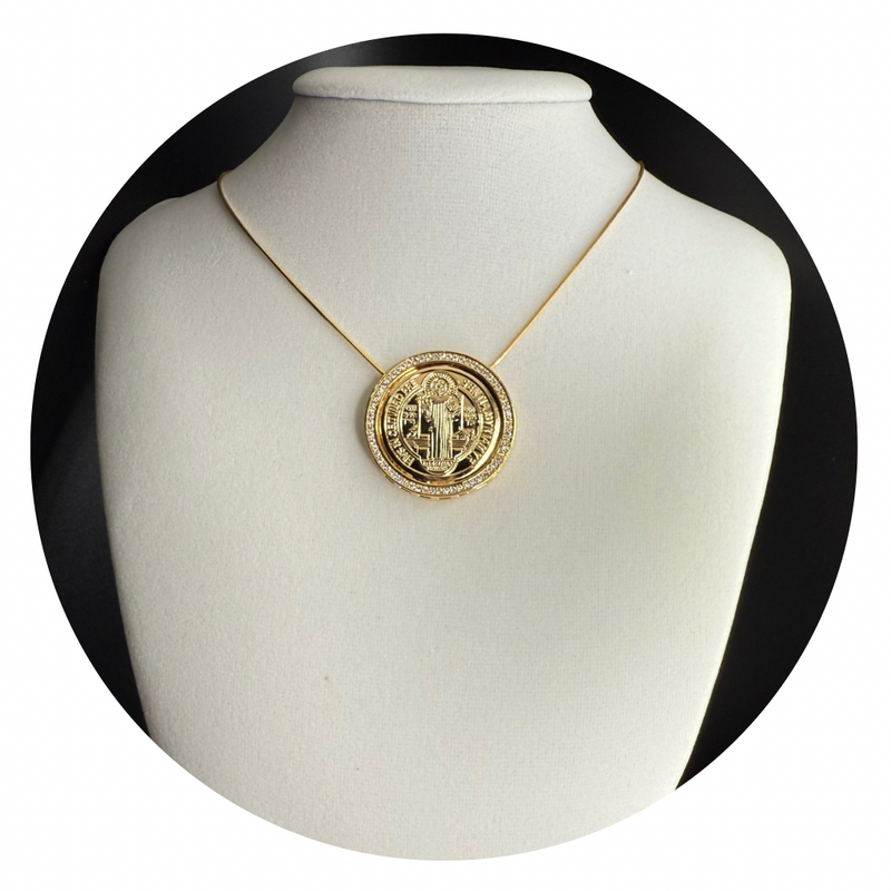 Semi-Jewelry Necklace Saint Benedict