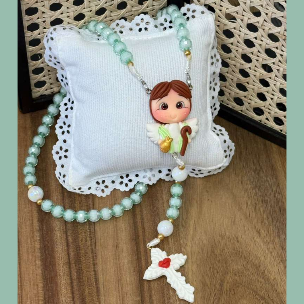 Terço São Rafael Arcanjo – Verde