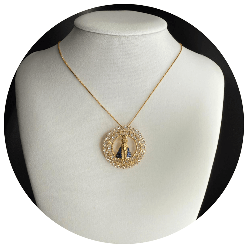 Our Lady of Aparecida Semi-Jewelry Necklace