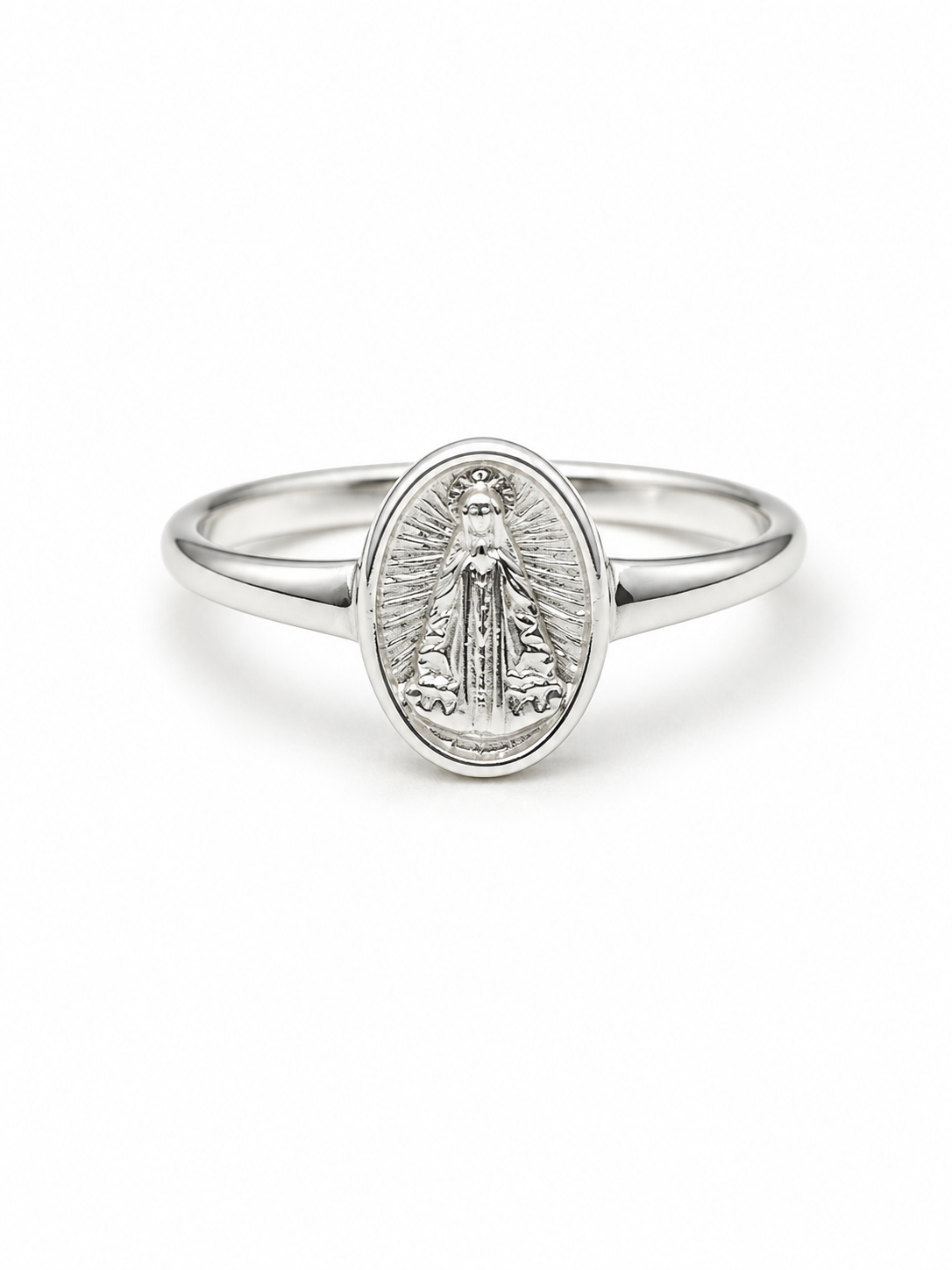 Anel Nossa Senhora Aparecida Prata 925