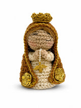 Mini Santinha - Marrom - 9cm