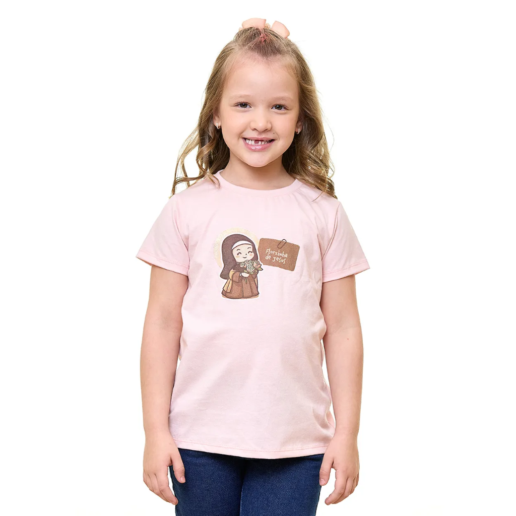 Baby Look Infantil Santa Teresinha