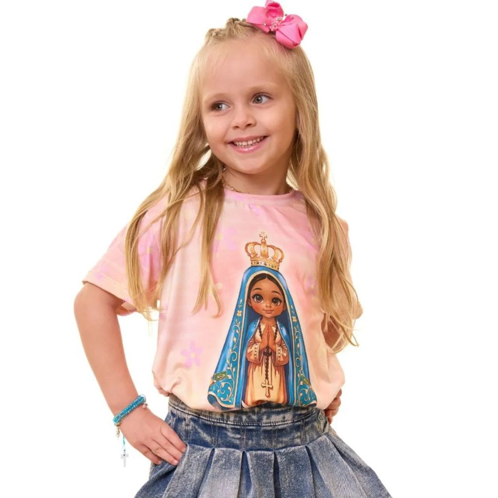 Baby Look Infantil Aparecidinha