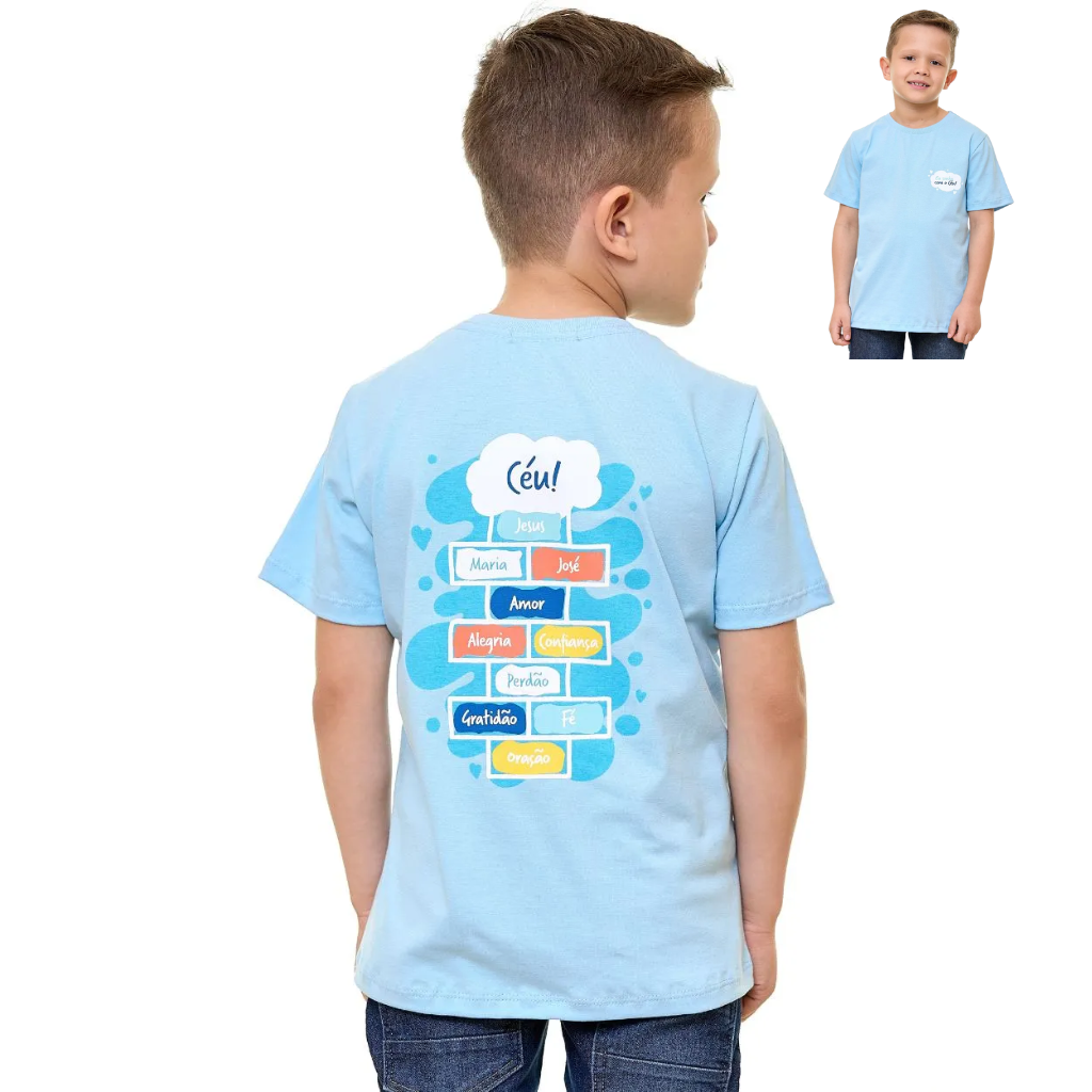 Camiseta Infantil Eu Sonho Com o Céu