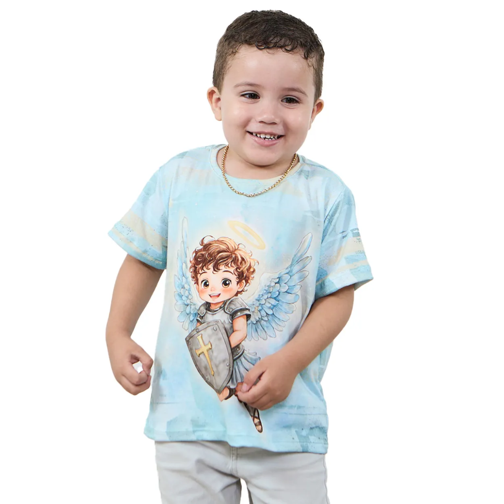 Camiseta Infantil São Miguel Arcanjo