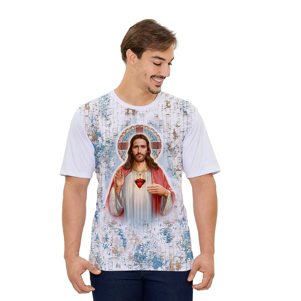 Camiseta Sagrado Coração De Jesus