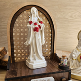 Santa Terezinha – 20 cm | Pintura Branca Perolada com