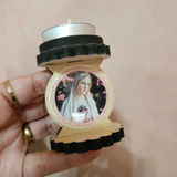 Luminária Mini Nossa Senhora de Fátima com vela