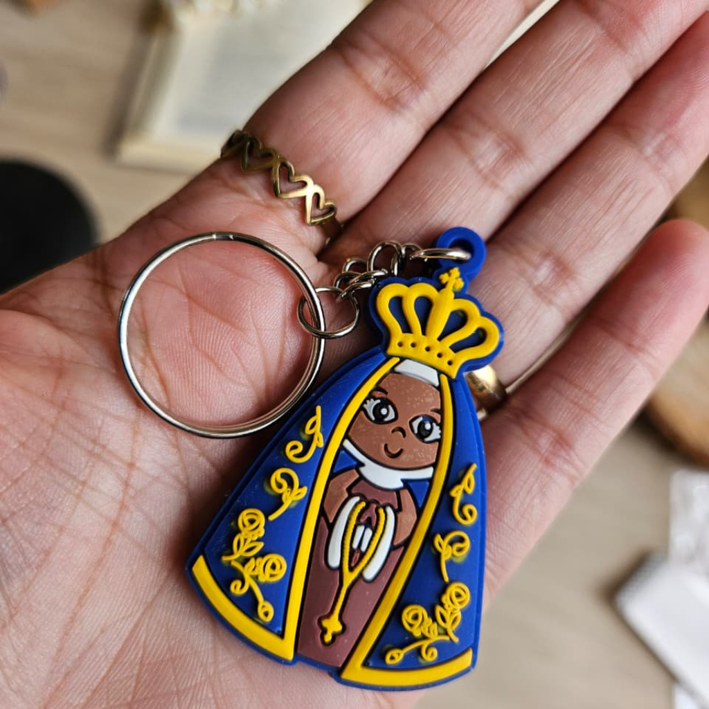 Rubber Keychain - Our Lady of Aparecida