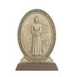 Adorno Medalha de Nossa Senhora das Lagrimas Ouro Velho 19cm