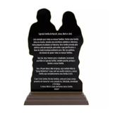 Adorno Sagrada Família em Metal Ouro Velho - 20cm