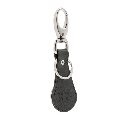 Keychain São José Leather - Black