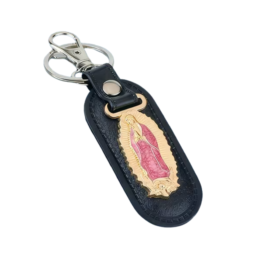 Chaveiro N. Sra. de Guadalupe - Couro Sintético