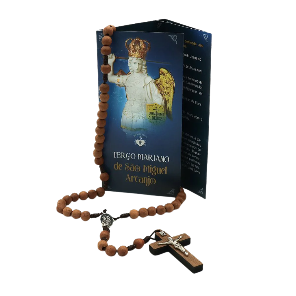 Saint Michael Rosary with relic from Saint Michael's grotto
