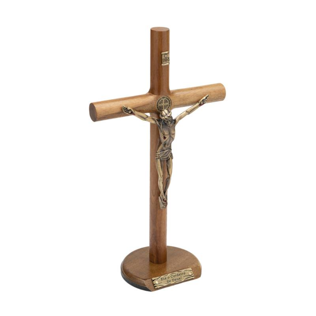 Table/Wall Crucifix 26cm Behold the Lamb of God!