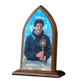 Chapel Ornament Saint Carlo Acutis in Wood