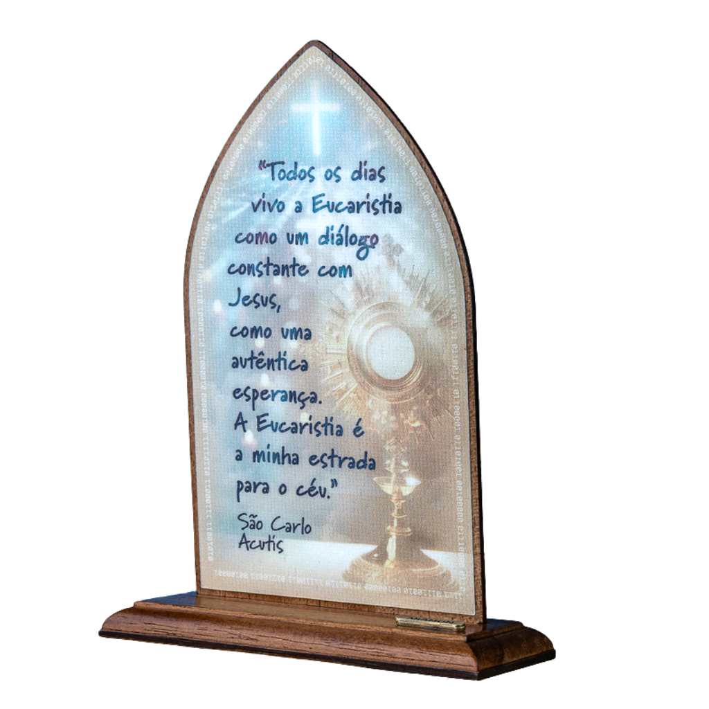 Chapel Ornament Saint Carlo Acutis in Wood
