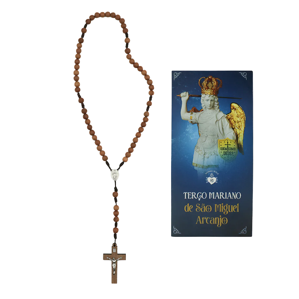 Saint Michael Rosary with relic from Saint Michael's grotto