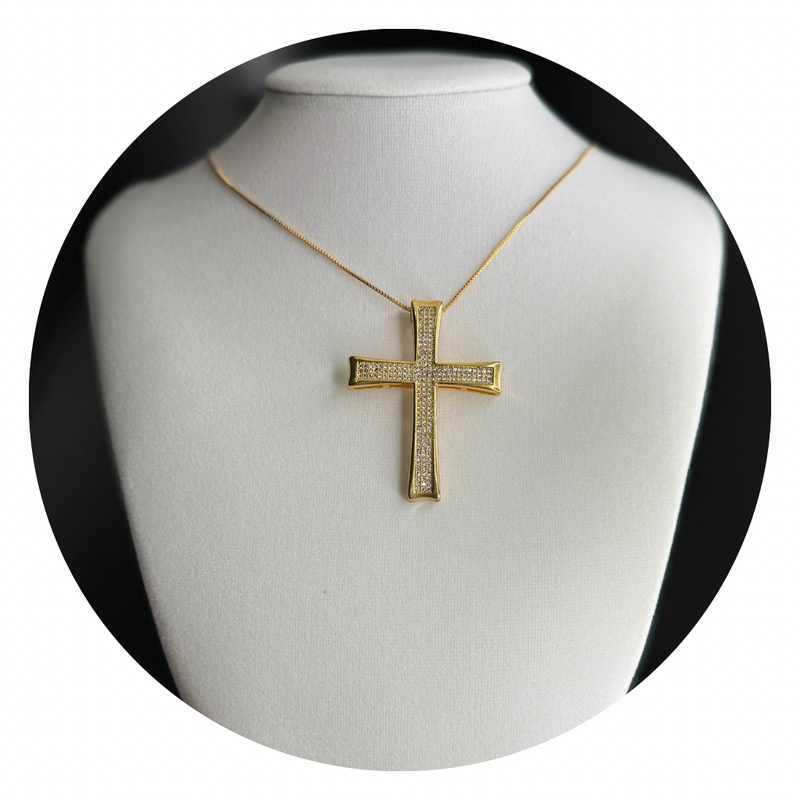 Semi-Jewelry Crucifix Necklace