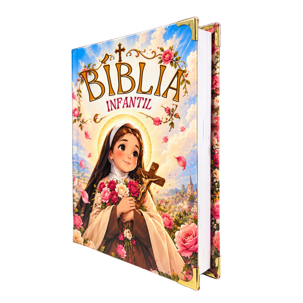Bíblia Infantil Personalizada Santa Teresinha do Menino Jesus