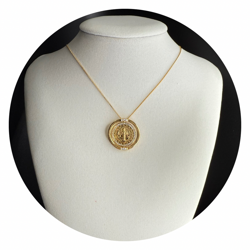 Semi-Jewelry Necklace Saint Benedict