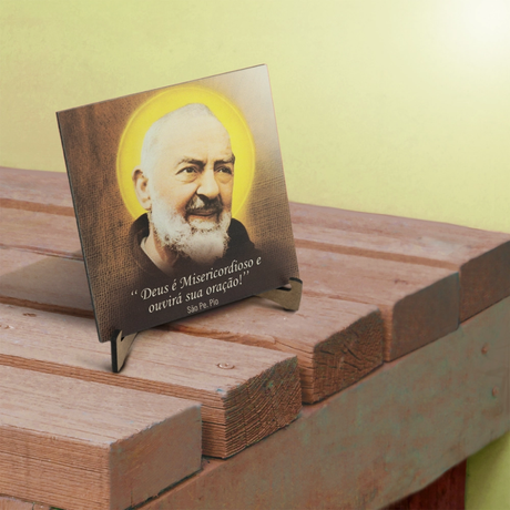 Quadrinho de Mesa Pe. Pio