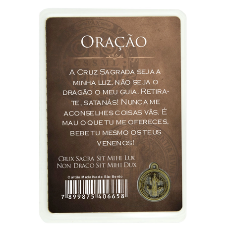 Cartão Medalha de São Bento