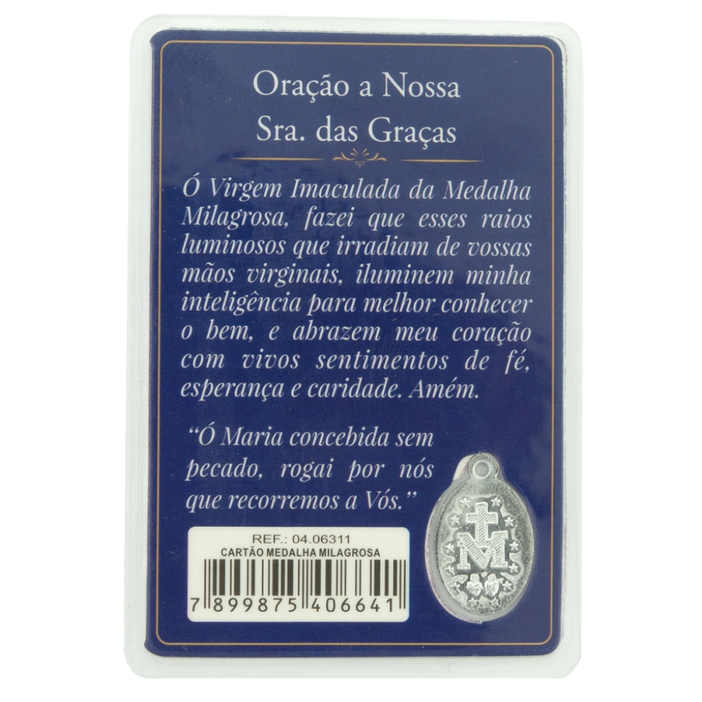 Cartão Medalha Milagrosa